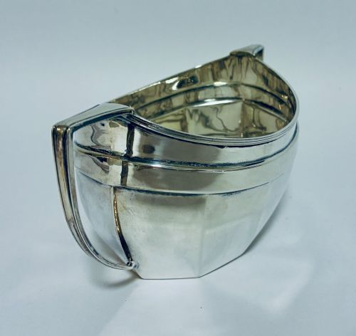 ANTIQUE SILVER TWIN HANDLED SUGAR BOWL - ADDITIONAL PHOTO 5