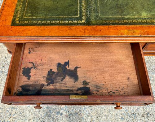 VICTORIAN OAK PARTNERS DESK - ADDITIONAL PHOTO 6