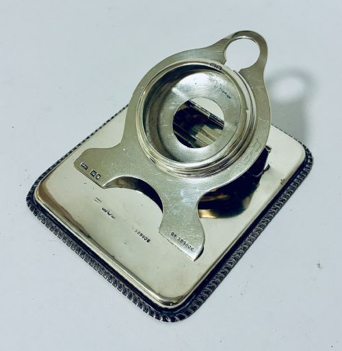 EDWARDIAN SILVER LETTER CLIP WATCH HOLDER