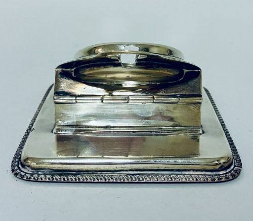 EDWARDIAN SILVER LETTER CLIP WATCH HOLDER - ADDITIONAL PHOTO 3