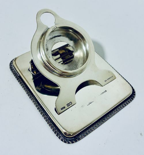 EDWARDIAN SILVER LETTER CLIP WATCH HOLDER - ADDITIONAL PHOTO 5