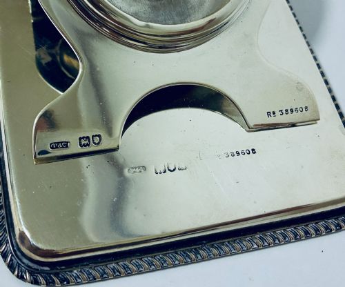 EDWARDIAN SILVER LETTER CLIP WATCH HOLDER - ADDITIONAL PHOTO 7