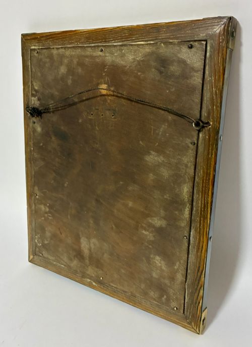 ARTS AND CRAFTS COPPER AND BRASS MIRROR - ADDITIONAL PHOTO 7