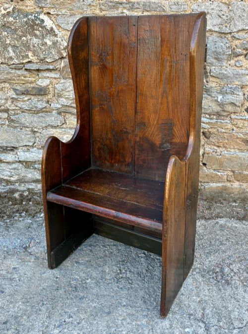 PRIMITIVE 18TH CENTURY LAMBING CHAIR - ADDITIONAL PHOTO 2