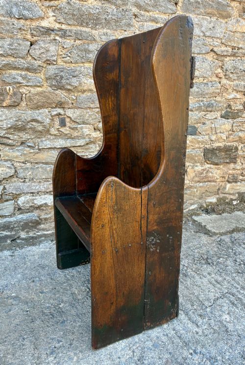 PRIMITIVE 18TH CENTURY LAMBING CHAIR - ADDITIONAL PHOTO 3
