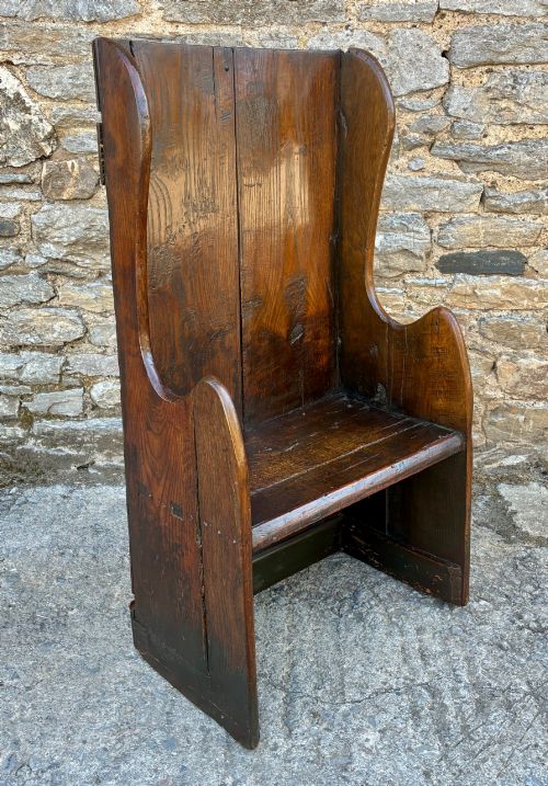 PRIMITIVE 18TH CENTURY LAMBING CHAIR - ADDITIONAL PHOTO 11