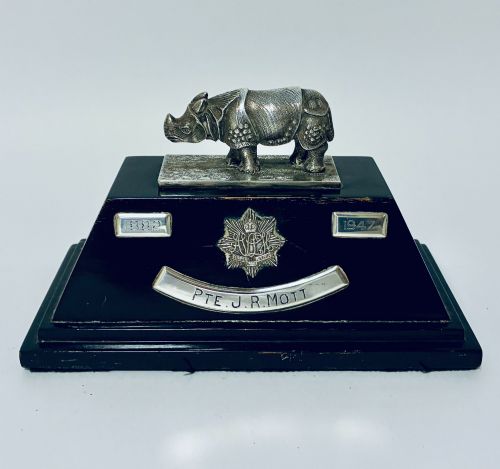Antique Indian Silver Presentation Trophy Assam Valley Light Horse