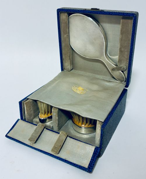 ANTIQUE SILVER CHRISTENING SET - ADDITIONAL PHOTO 1
