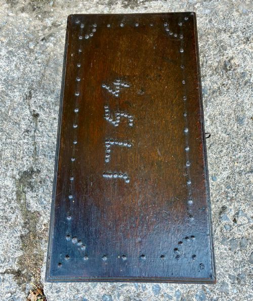 18TH CENTURY OAK STRONG BOX - ADDITIONAL PHOTO 13