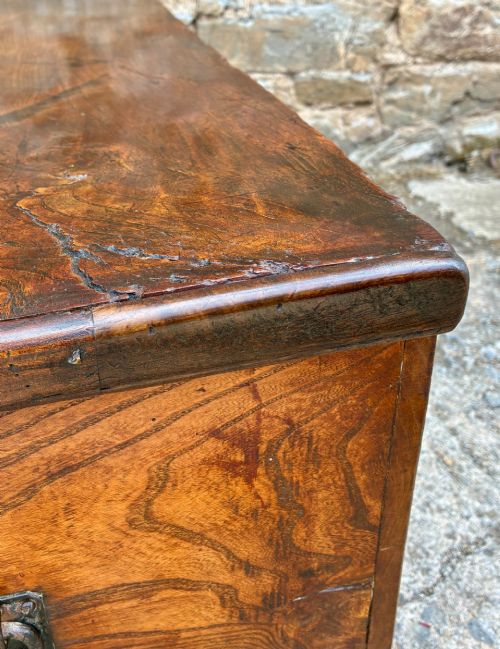 ANTIQUE ELM BLANKET BOX - ADDITIONAL PHOTO 9