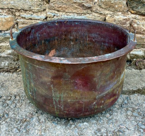 Large Antique Copper Wash Tub