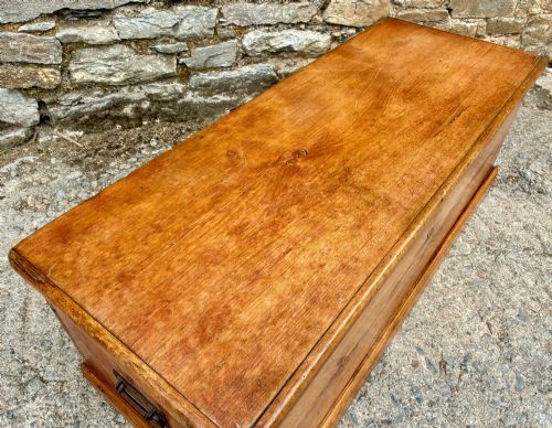 ANTIQUE PINE BLANKET BOX - ADDITIONAL PHOTO 14