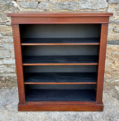 Antique Mahogany Open Bookcase