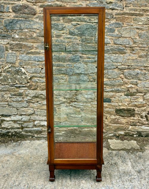 Antique Mahogany Shop Display Cabinet