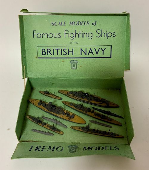 Set of Tremo Scale Models of Fighting Ships