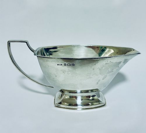 Art Deco Silver Sauce Boat