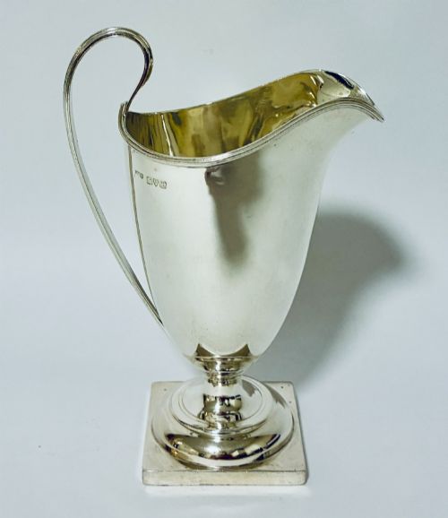 Large Antique Silver Cream Jug