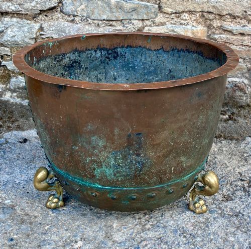 Antique Riveted Copper Boiler