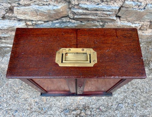 fig 1. Antique Teak Ship’s Key Cabinet