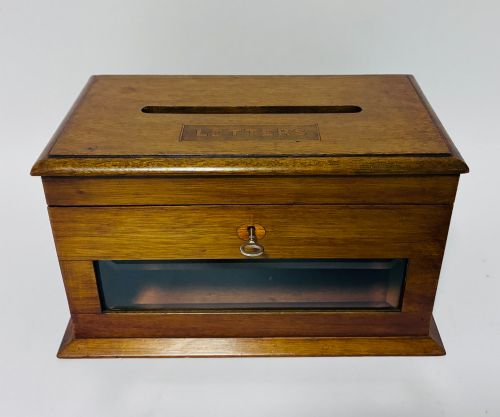Antique Mahogany Letter Box