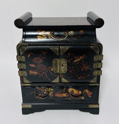 Antique Japanese Lacquered Table Cabinet