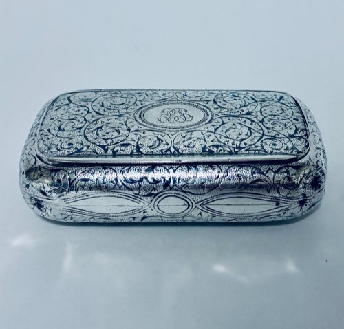 Russian Silver Snuff Box
