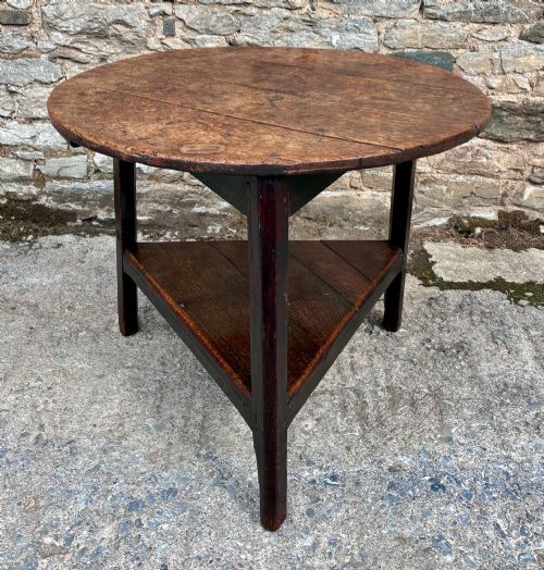 Georgian Oak Cricket Table
