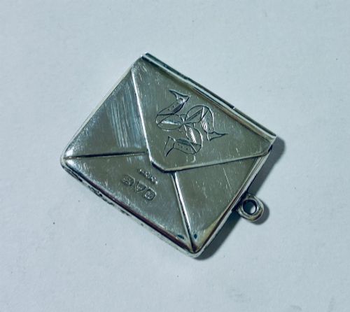 Antique Isle of Man Silver Stamp Case