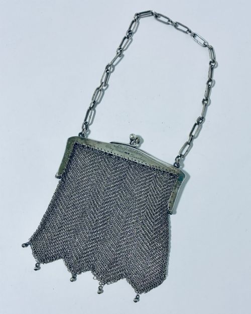 Art Deco Silver Mesh Purse