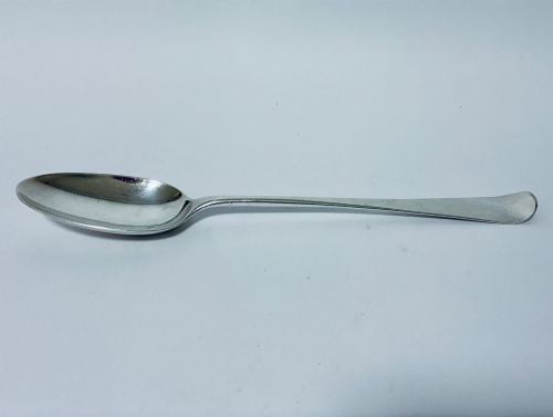 Large 18th Century Silver Serving Spoon