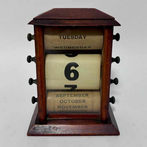 Antique Perpetual Desk Calendar