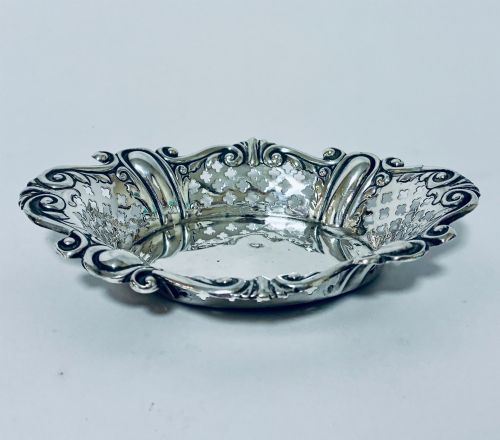 Antique Silver Bonbon Dish