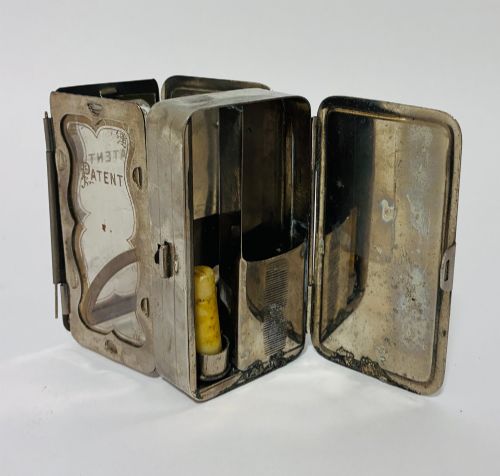 Antique Pocket Torch with Original Candle