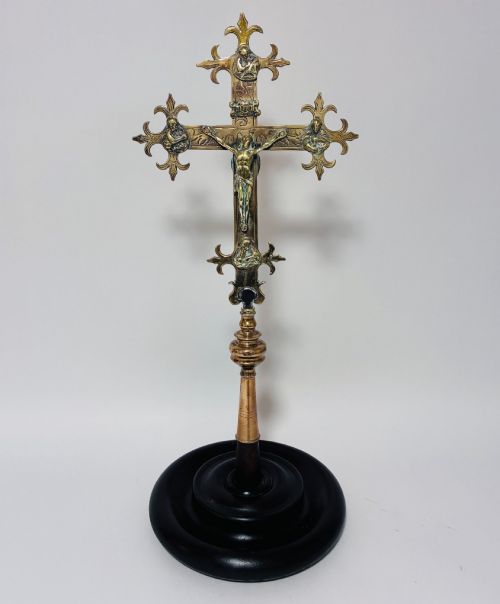 18th Century Brass Processional Cross