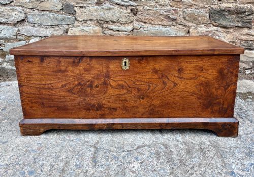 Antique Elm Blanket Box