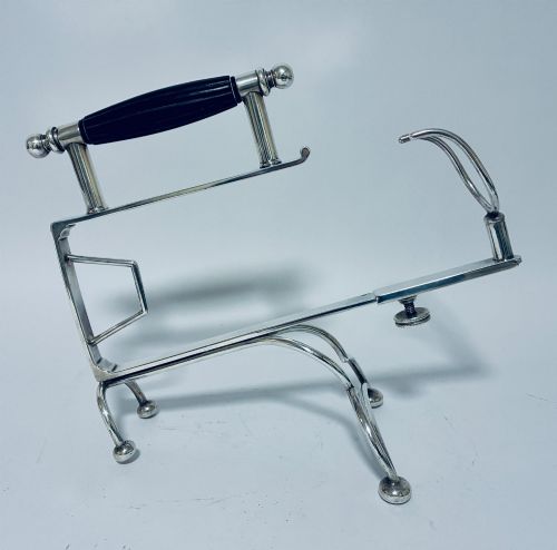 Antique Silver Plated Bottle Carrier