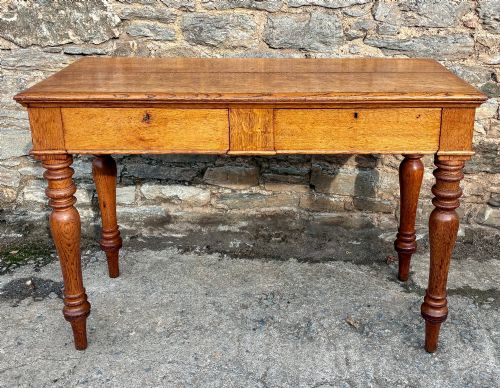 Victorian Oak Console Table