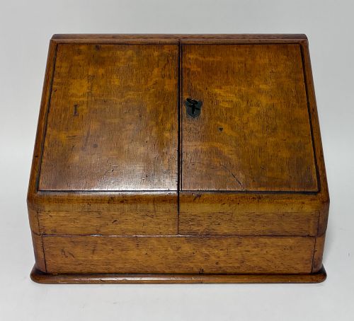 Victorian Oak Stationery Cabinet