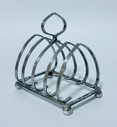 Antique Silver Toast Rack
