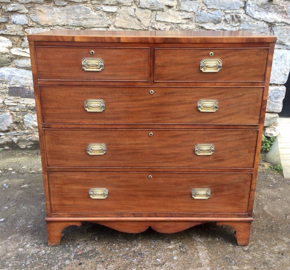 George IV  Regency Mahogany Inlaid Chest of Drawers
