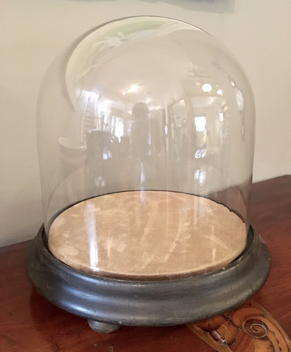Antique Victorian Glass Display Dome 