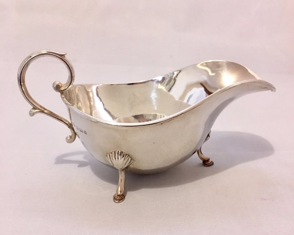 Antique 1910 Solid Sterling Silver Sauce Boat