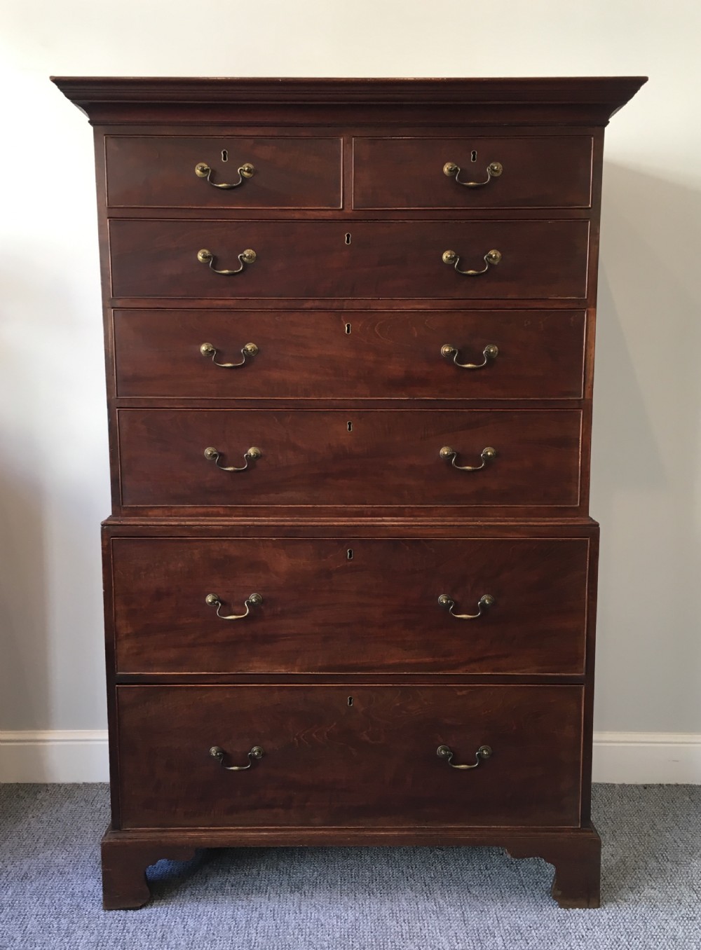 Antique Georgian Mahogany Tallboy 