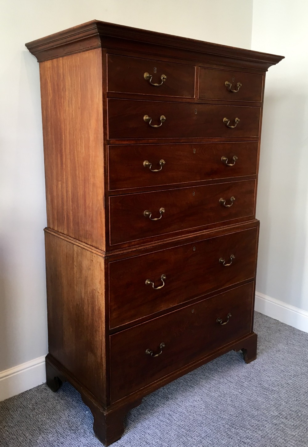 Antique Georgian Mahogany Tallboy  View III