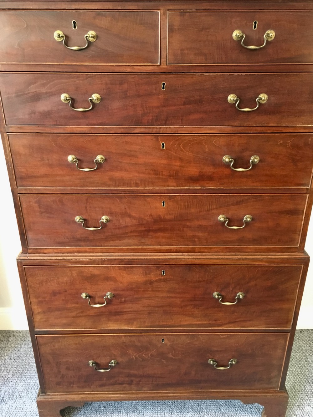Antique Georgian Mahogany Tallboy  View VII