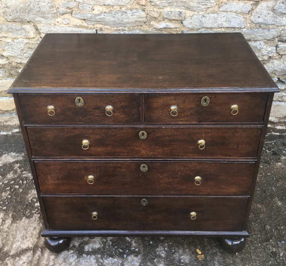 Antique Early 18th Century Oak Chest of Drawers