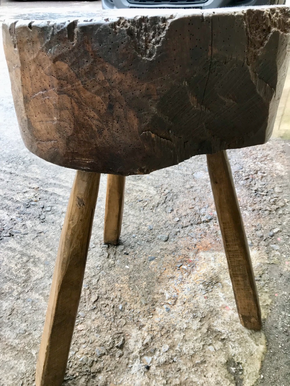 Antique French Butcher's Block View VI