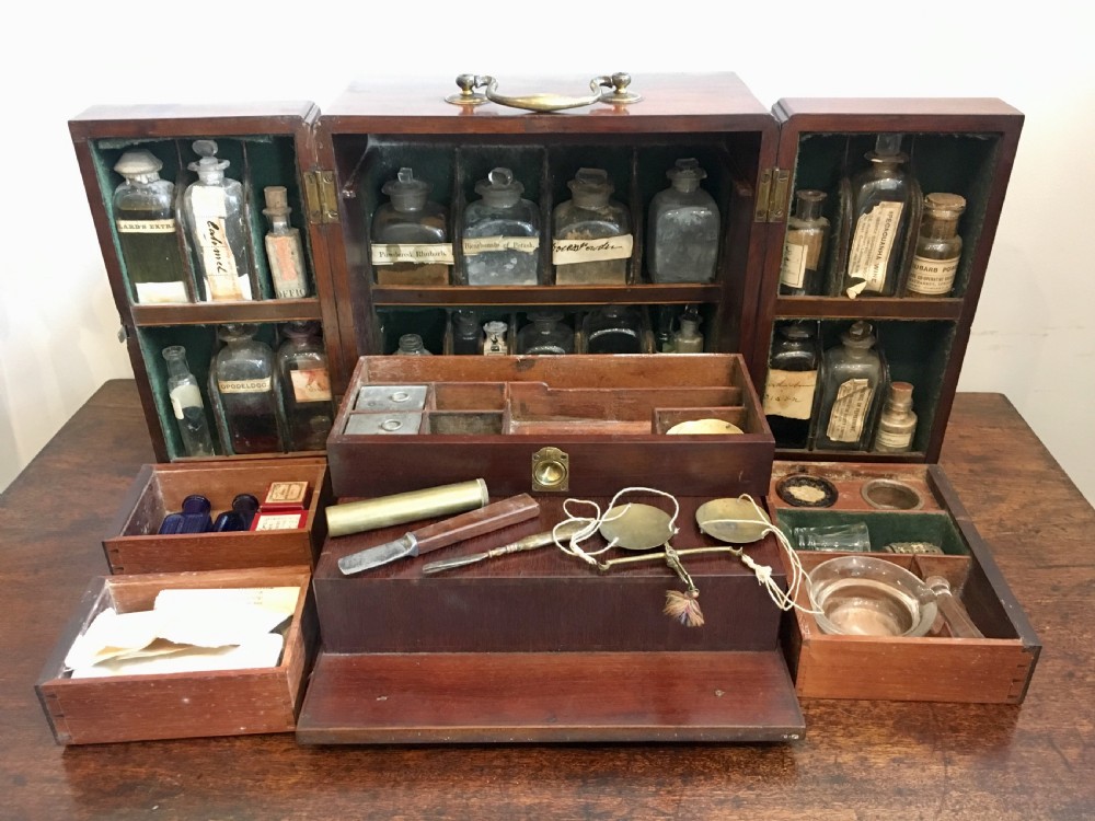 Antique Mahogany Apothecary Cabinet 