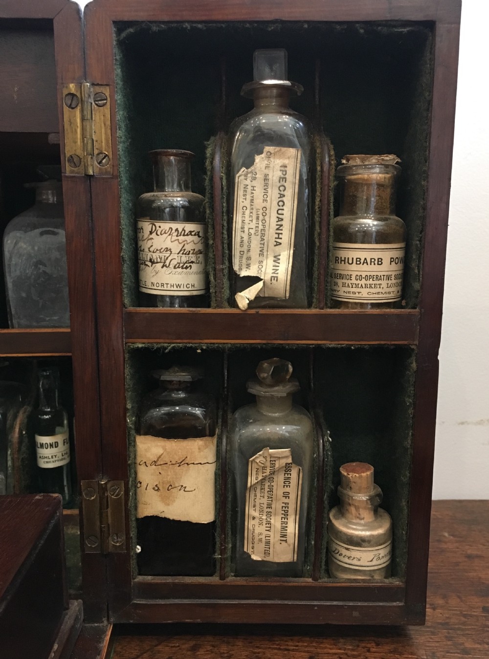 Antique Mahogany Apothecary Cabinet  View XII