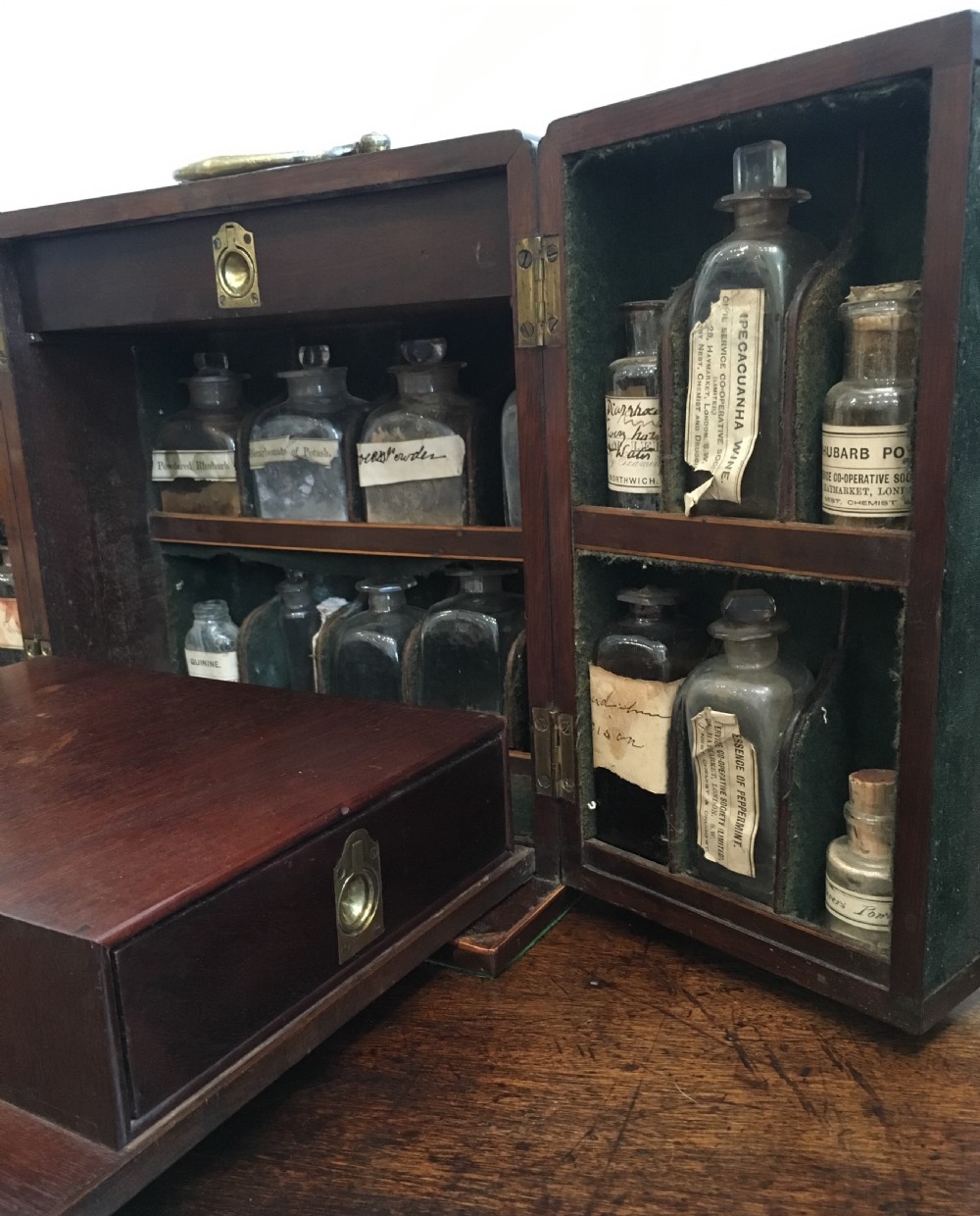 Antique Mahogany Apothecary Cabinet  View XV